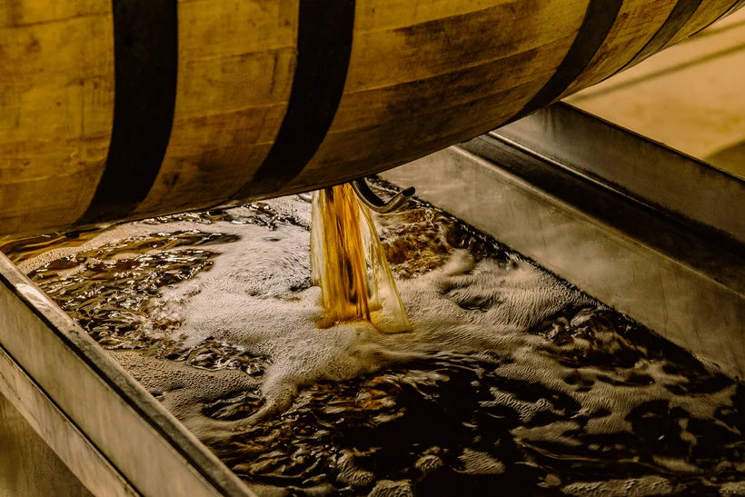 Pouring a glass of Stetson Bourbon